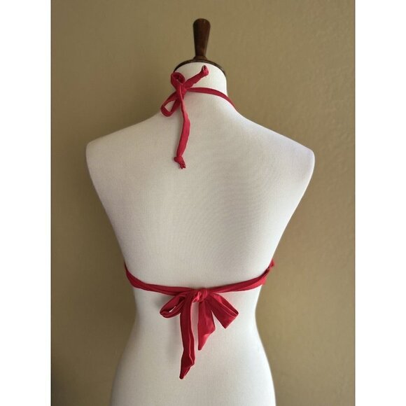 Peyton & Parker Triangle Bikini Swimsuit Top Barbados Cherry Size S - Picture 9 of 10